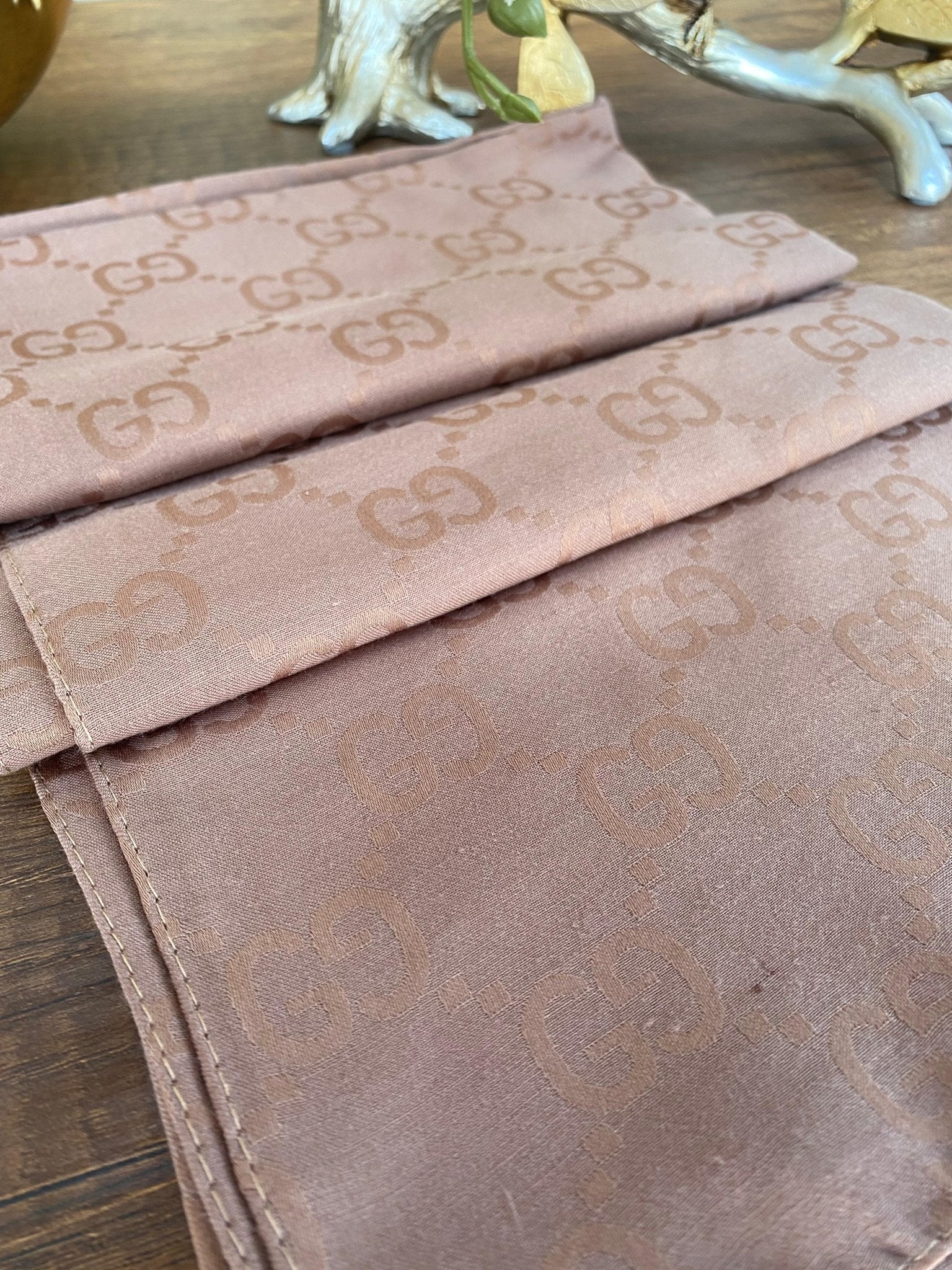 G Desen Pamuk Jakar Eşarp 10442 - Çikolata - Organic ScarfsOrganic Scarfs