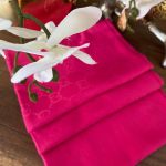 G Desen Pamuk Jakar Eşarp 10442 - Fuşya