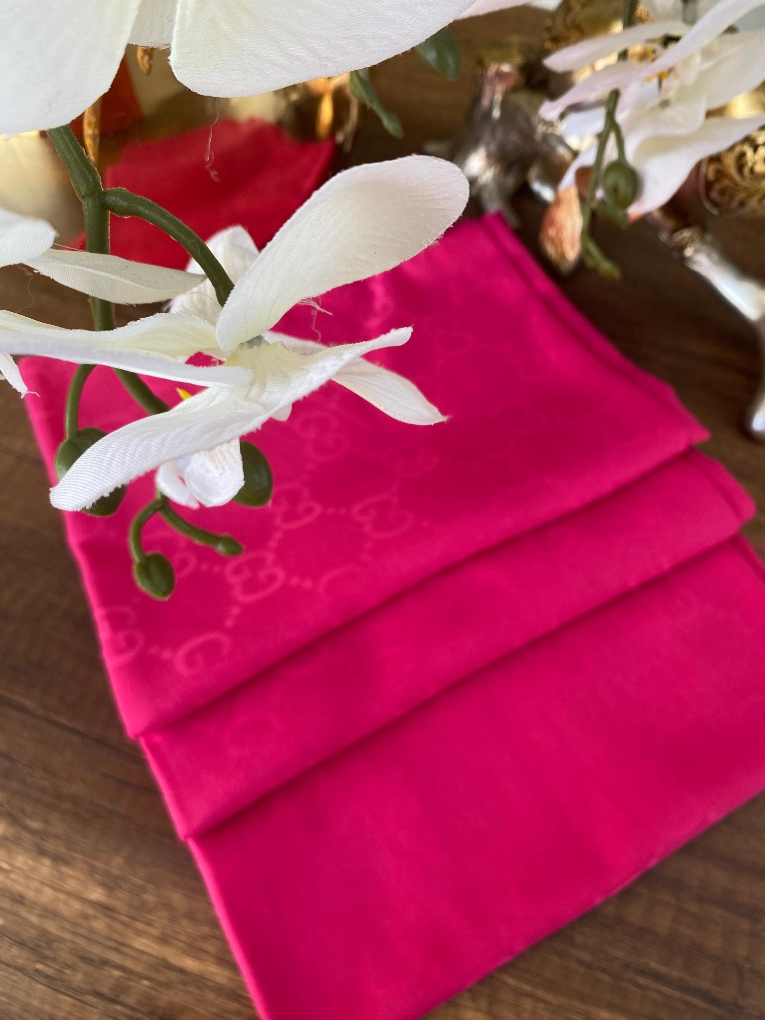 G Desen Pamuk Jakar Eşarp 10442 - Fuşya - Organic ScarfsOrganic Scarfs