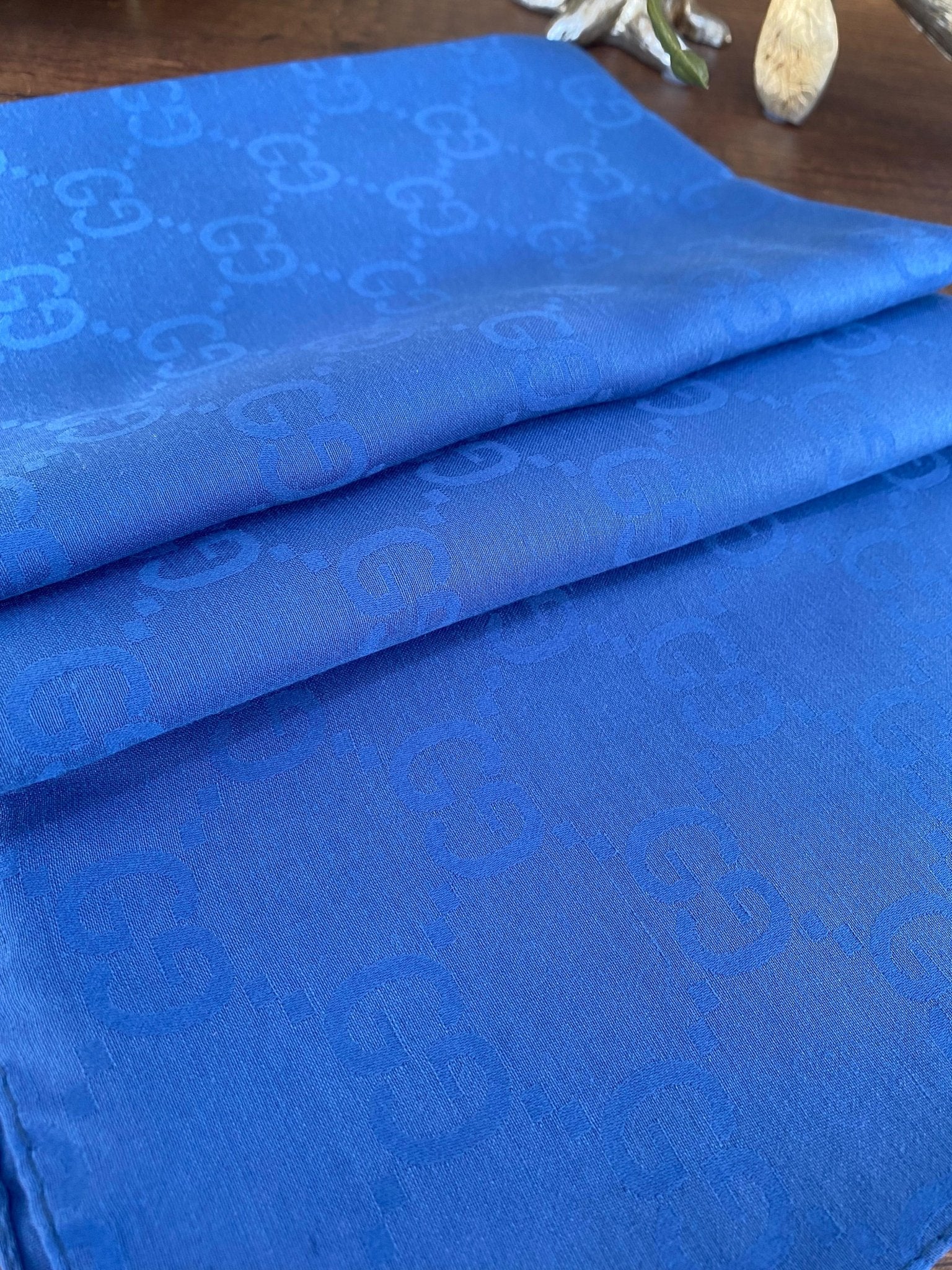 G Desen Pamuk Jakar Eşarp 10442 - İndigo - Organic ScarfsOrganic Scarfs