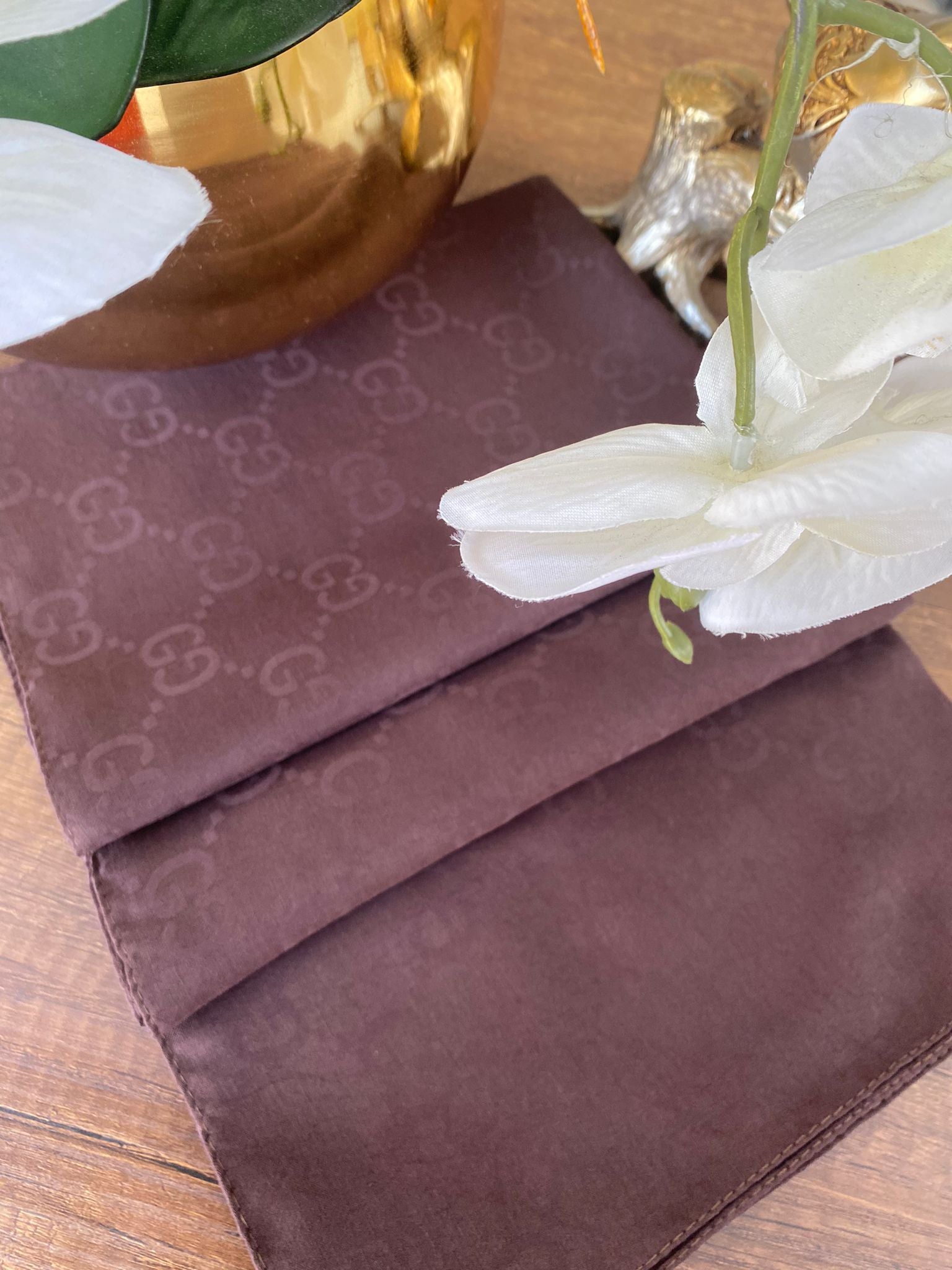 G Desen Pamuk Jakar Eşarp 10442 - Kahve - Organic ScarfsOrganic Scarfs