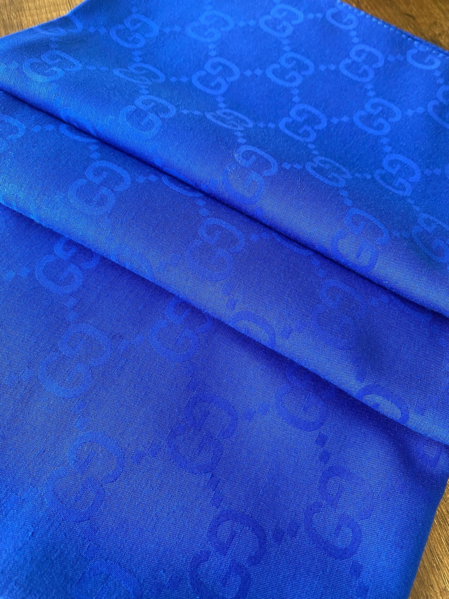 G Desen Pamuk Jakar Eşarp 10442 - Saks - Organic ScarfsOrganic Scarfs