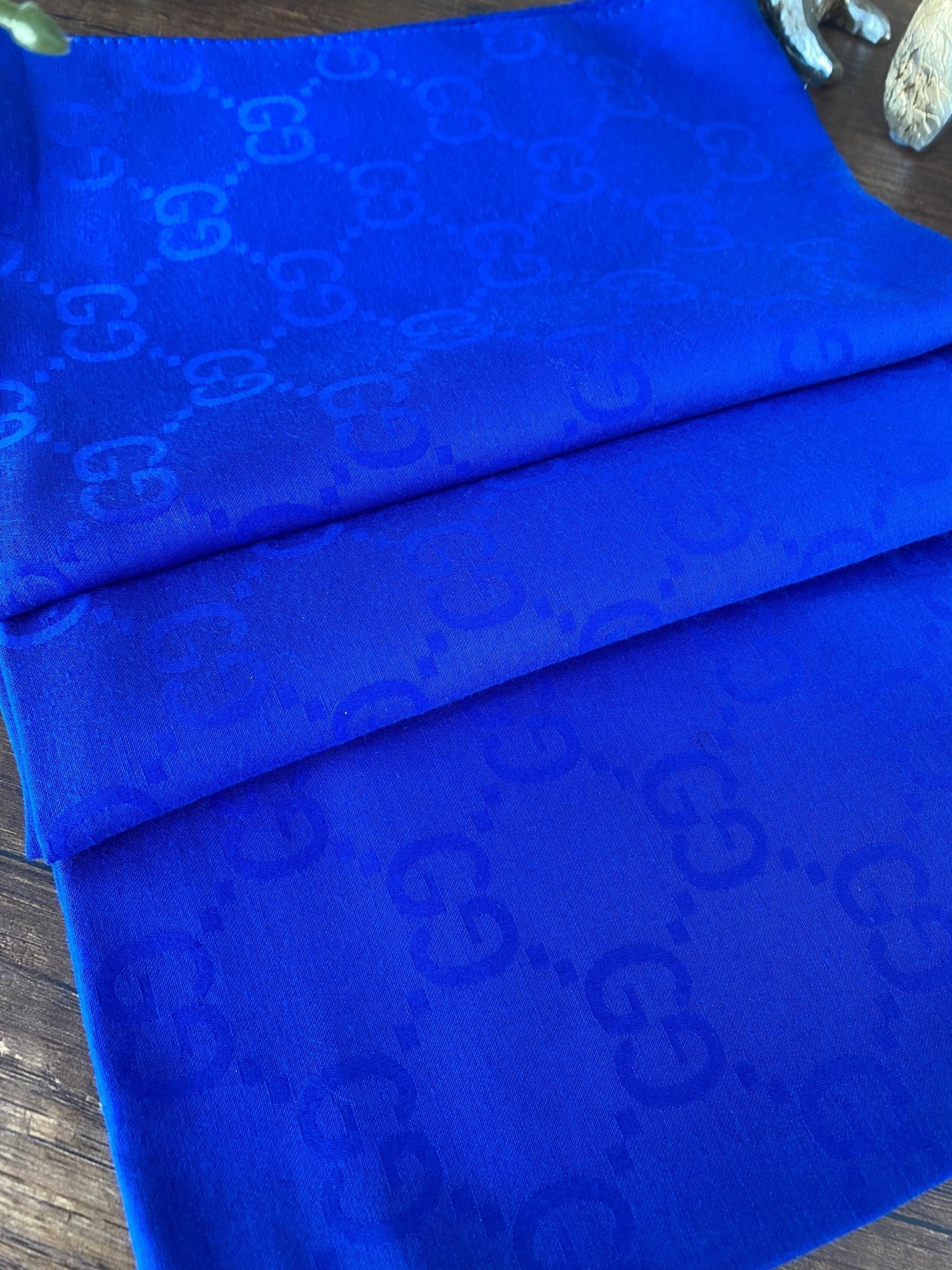 G Desen Pamuk Jakar Eşarp 10442 - Saks - Organic ScarfsOrganic Scarfs