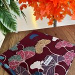 Yaprak Desenli Mio Caz Eşarp - Bordo - 44105