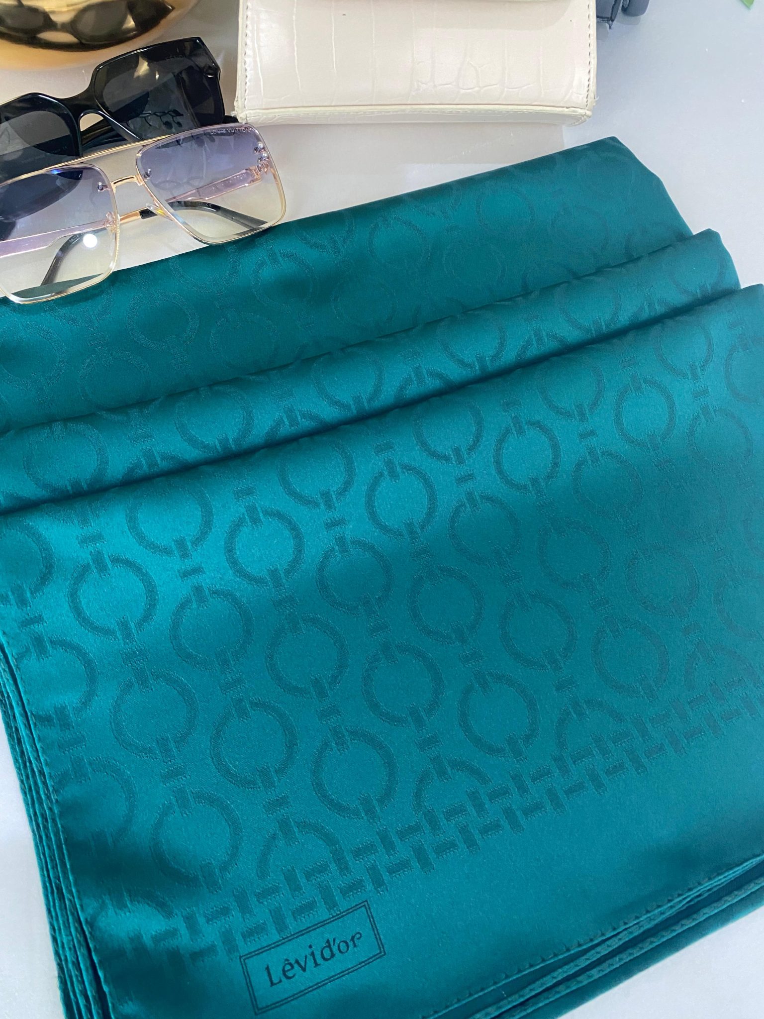 LEVİDOR Dublin Jakarlı Şal 17886 - Petrol