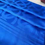 Zincir Desen İpeksi Jakar Şal 45101 - Saks