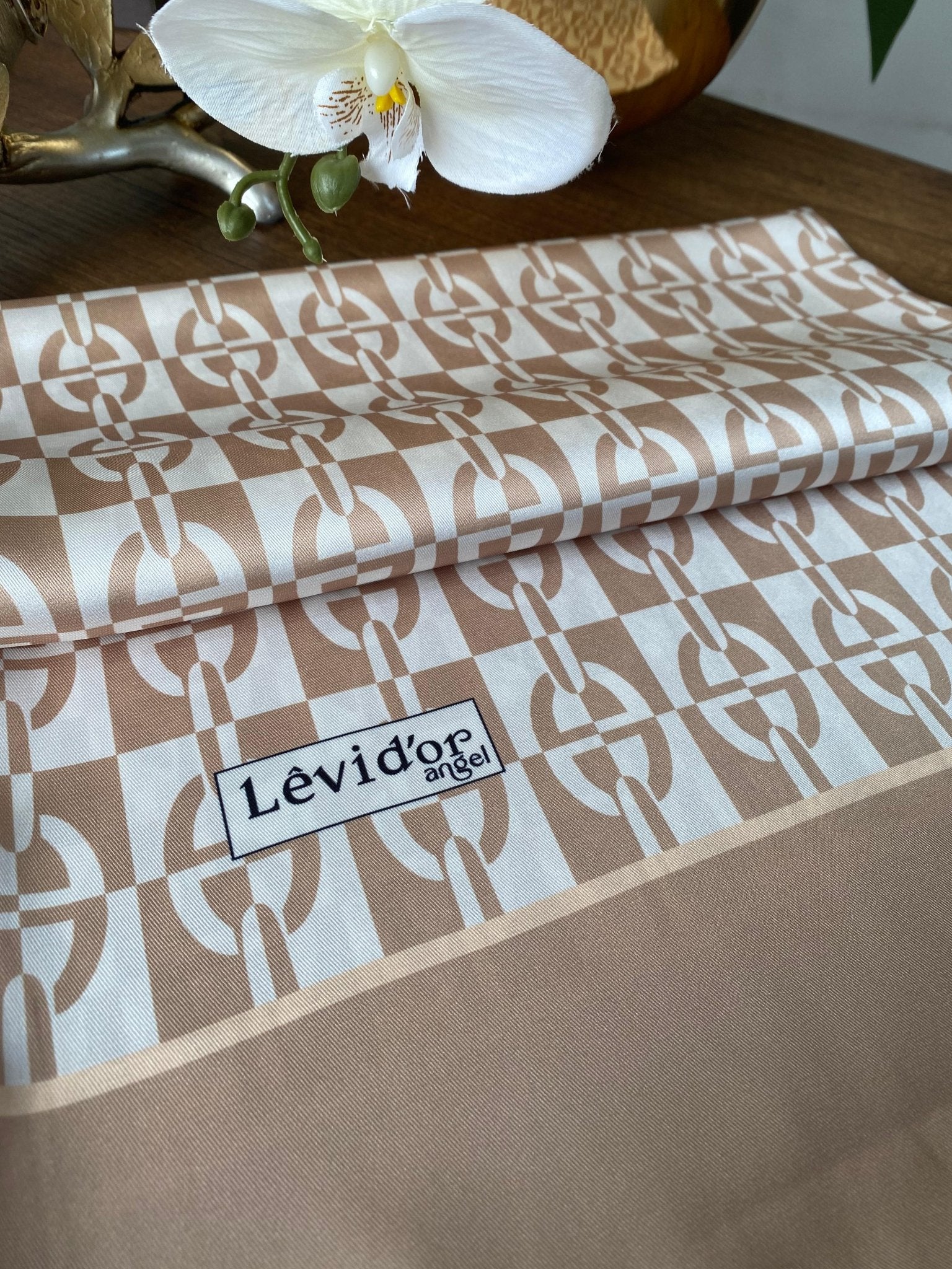 Levidor Angel İpek Şal 17834 - Camel - Organic ScarfsOrganic Scarfs