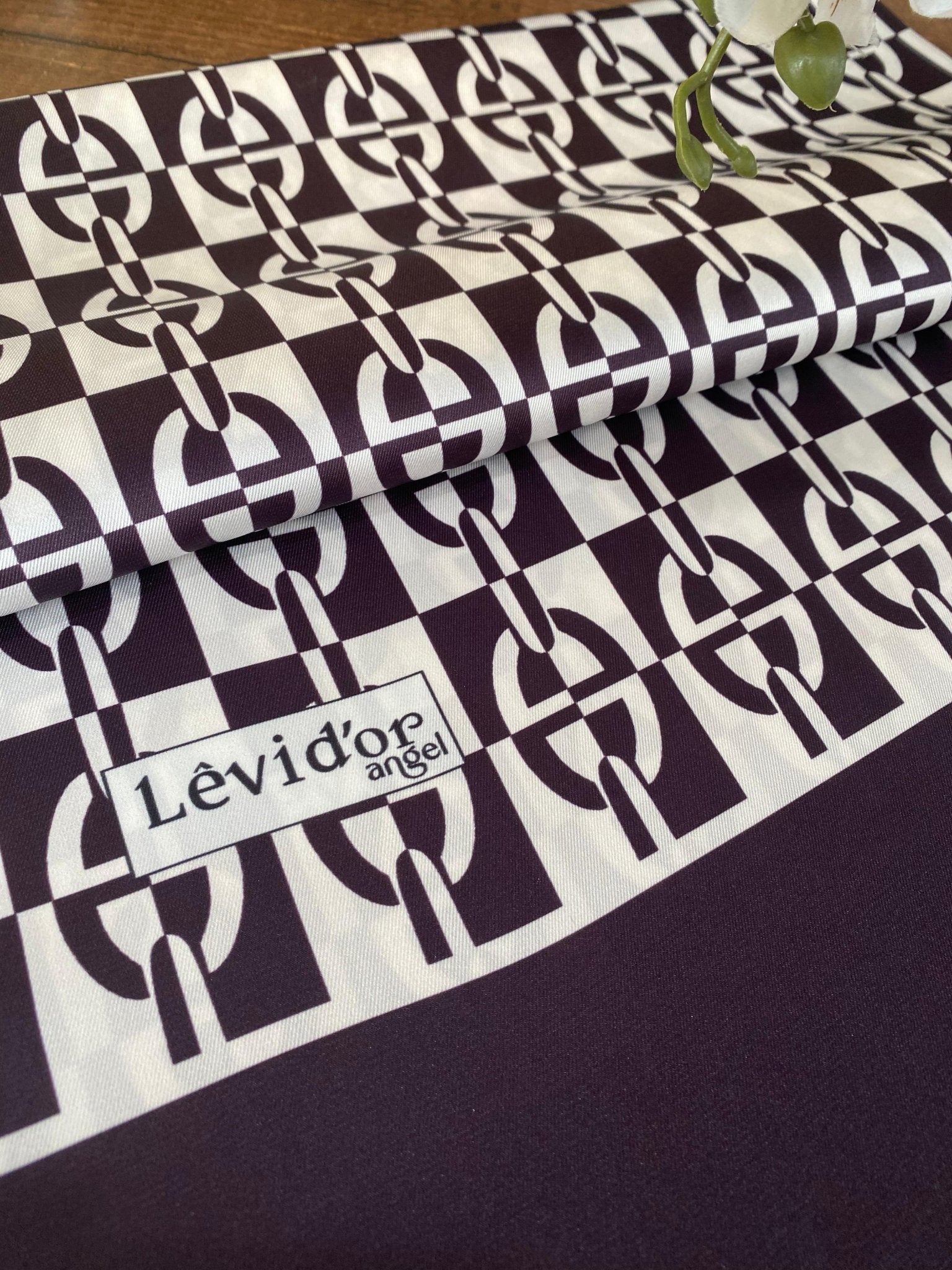 Levidor Angel İpek Şal 17834 - Patlıcan - Organic ScarfsOrganic Scarfs