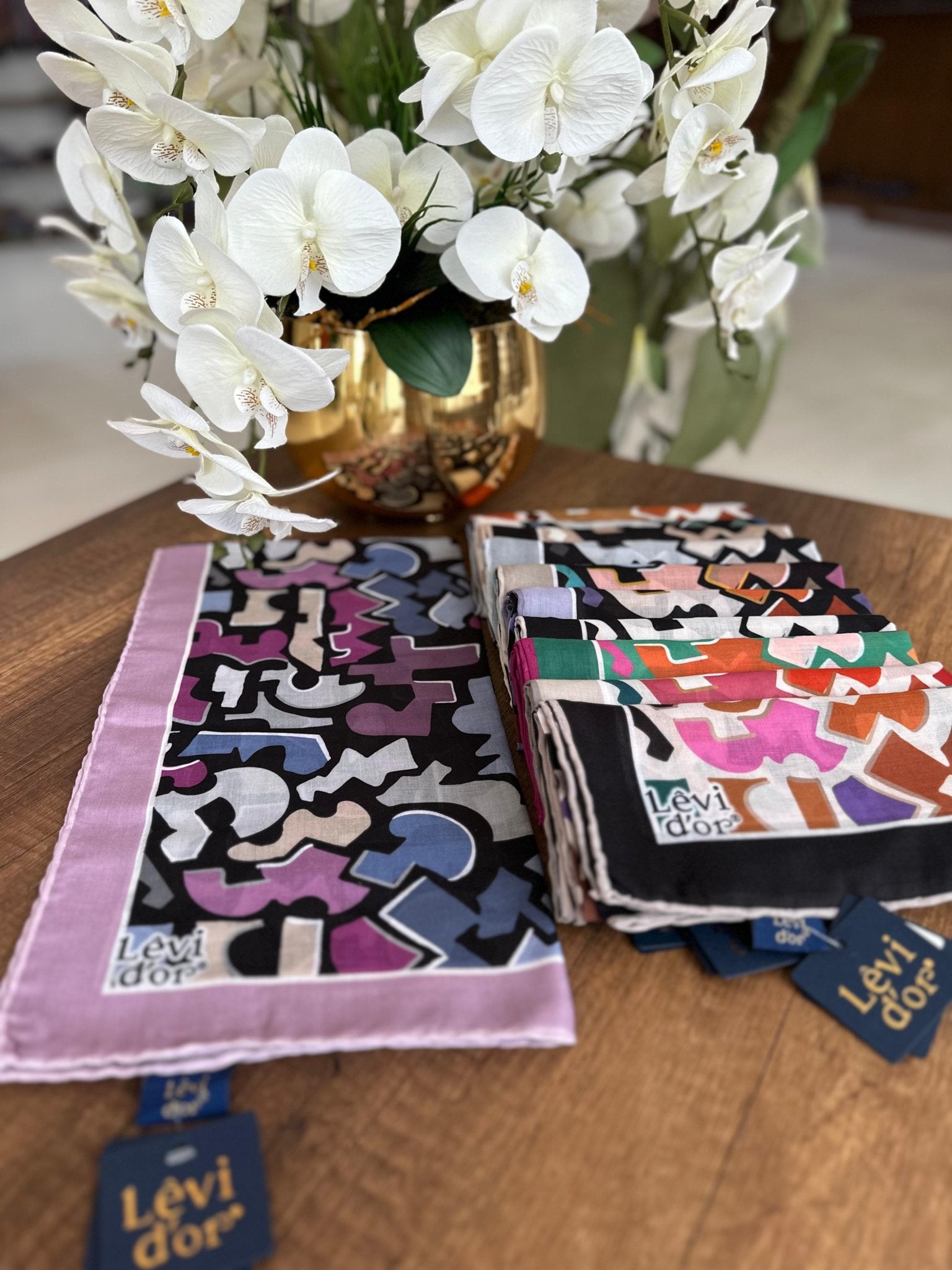 LEVİDOR Cotton Eşarp 16373 - Lila - Organic ScarfsOrganic Scarfs