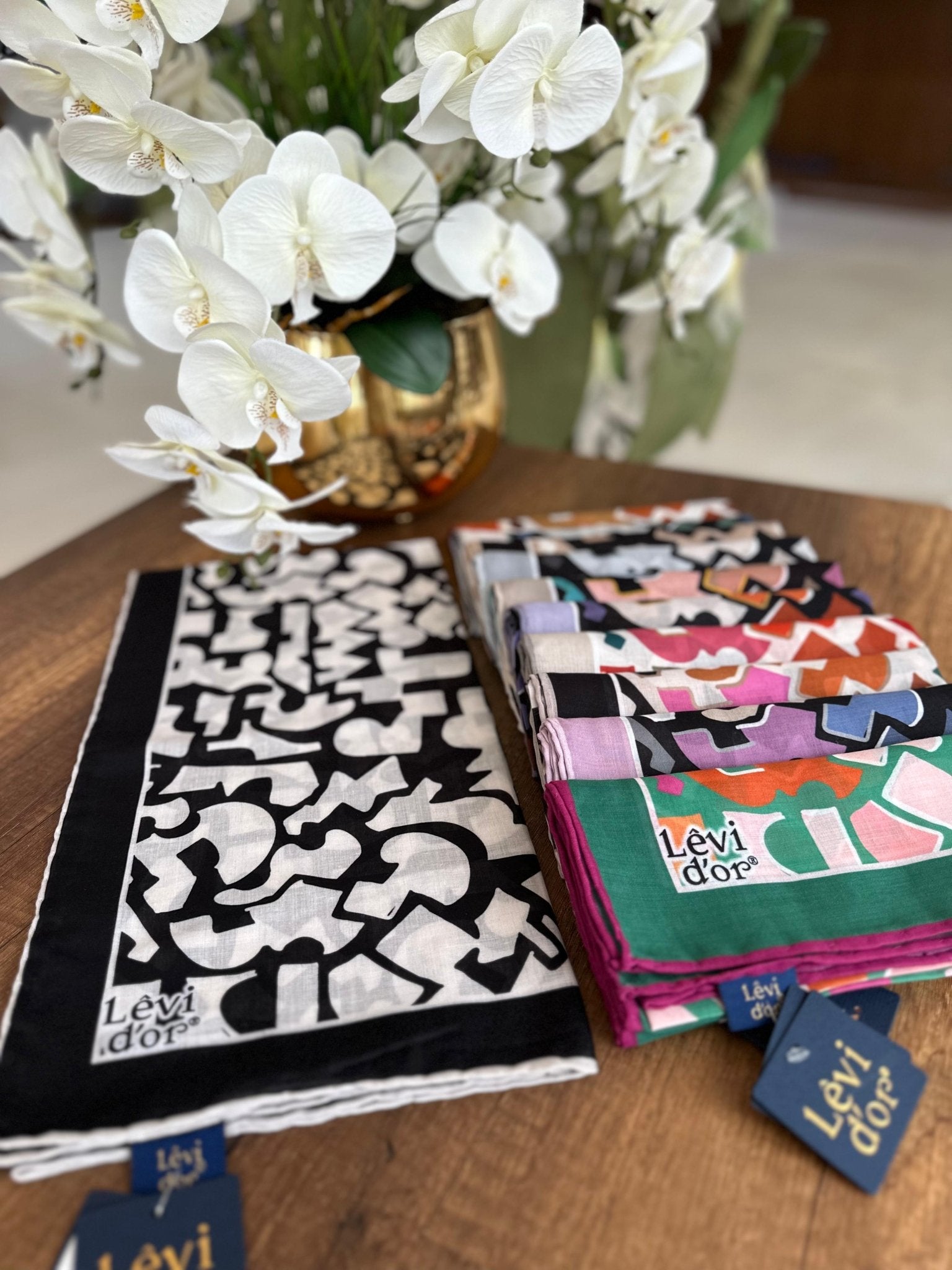 LEVİDOR Cotton Eşarp 16373 - Siyah - Organic ScarfsOrganic Scarfs