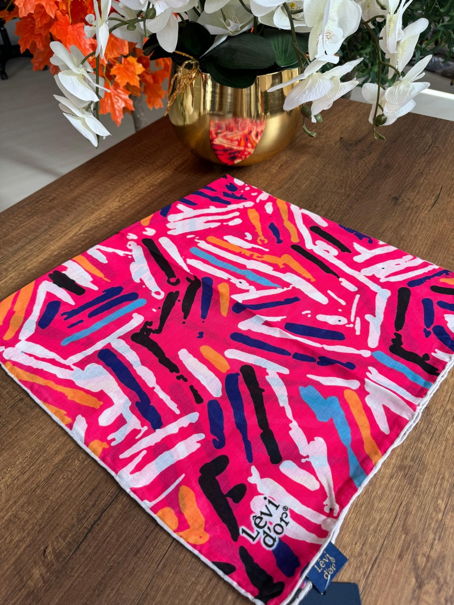 LEVİDOR Cotton Eşarp 16376 - Fuşya - Organic ScarfsOrganic Scarfs