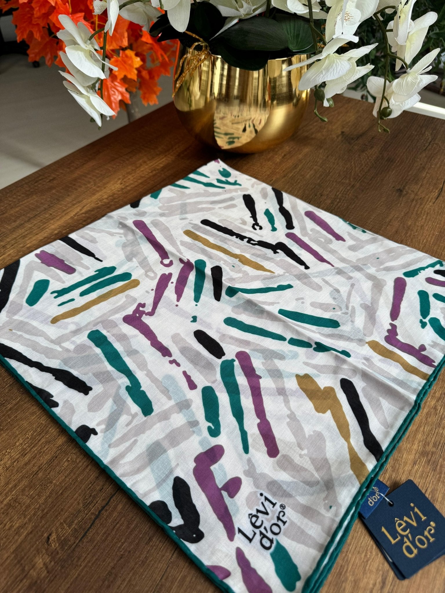 LEVİDOR Cotton Eşarp 16376 - Yeşil - Organic ScarfsOrganic Scarfs