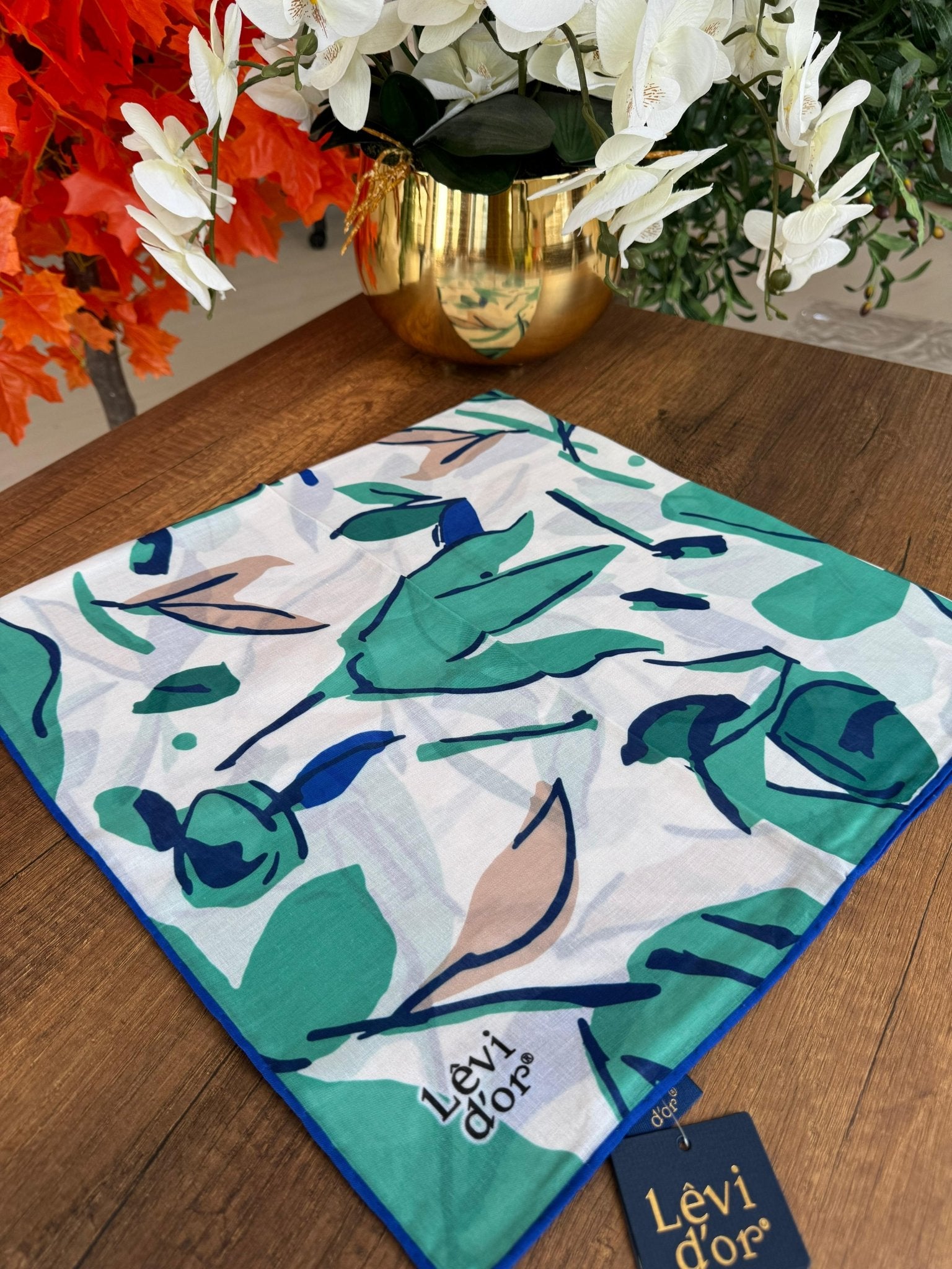 LEVİDOR Cotton Eşarp 16379 - Mint - Organic ScarfsOrganic Scarfs