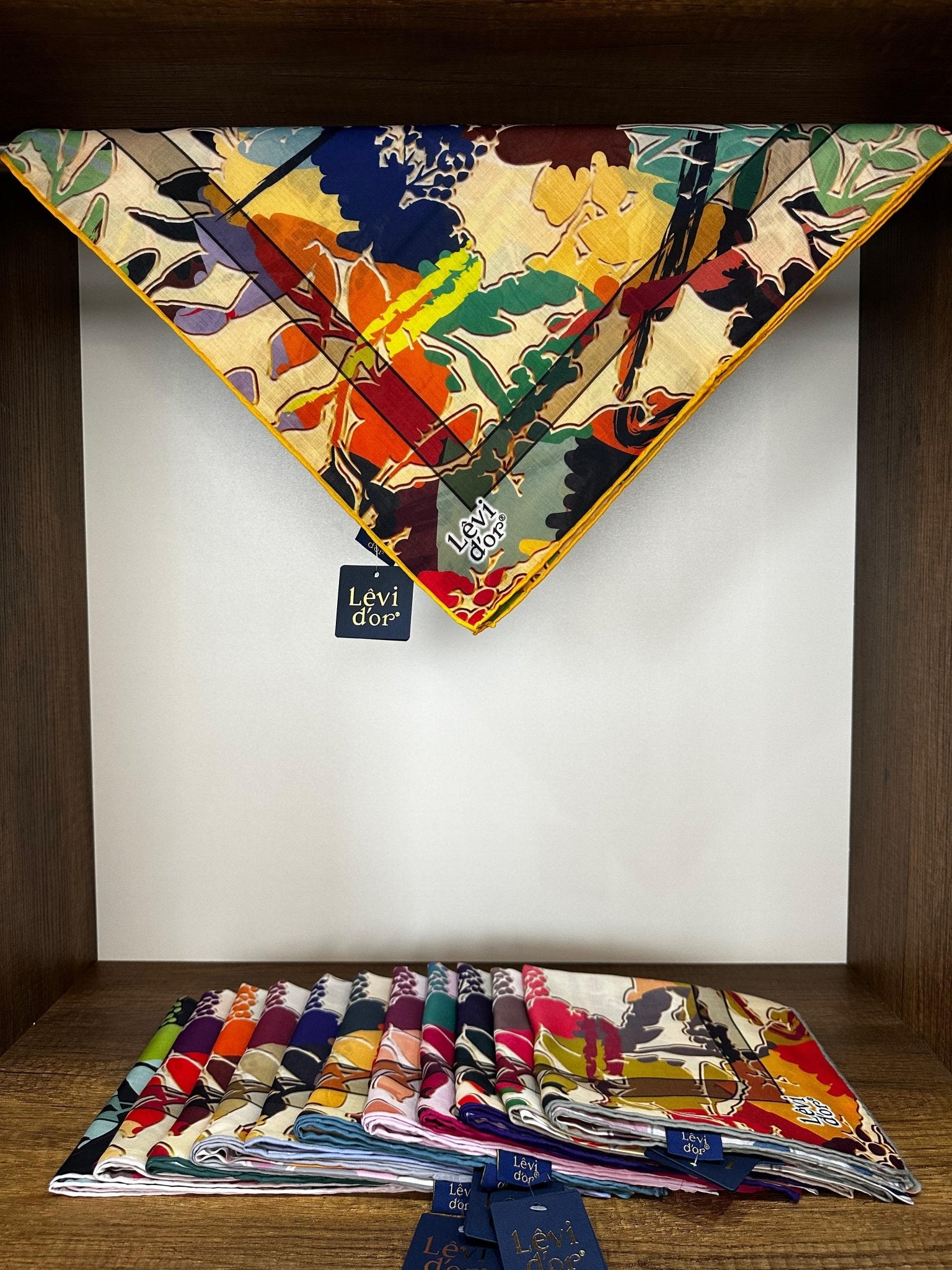 LEVİDOR Cotton Eşarp 16381 - Güne Bakan - Organic ScarfsOrganic Scarfs