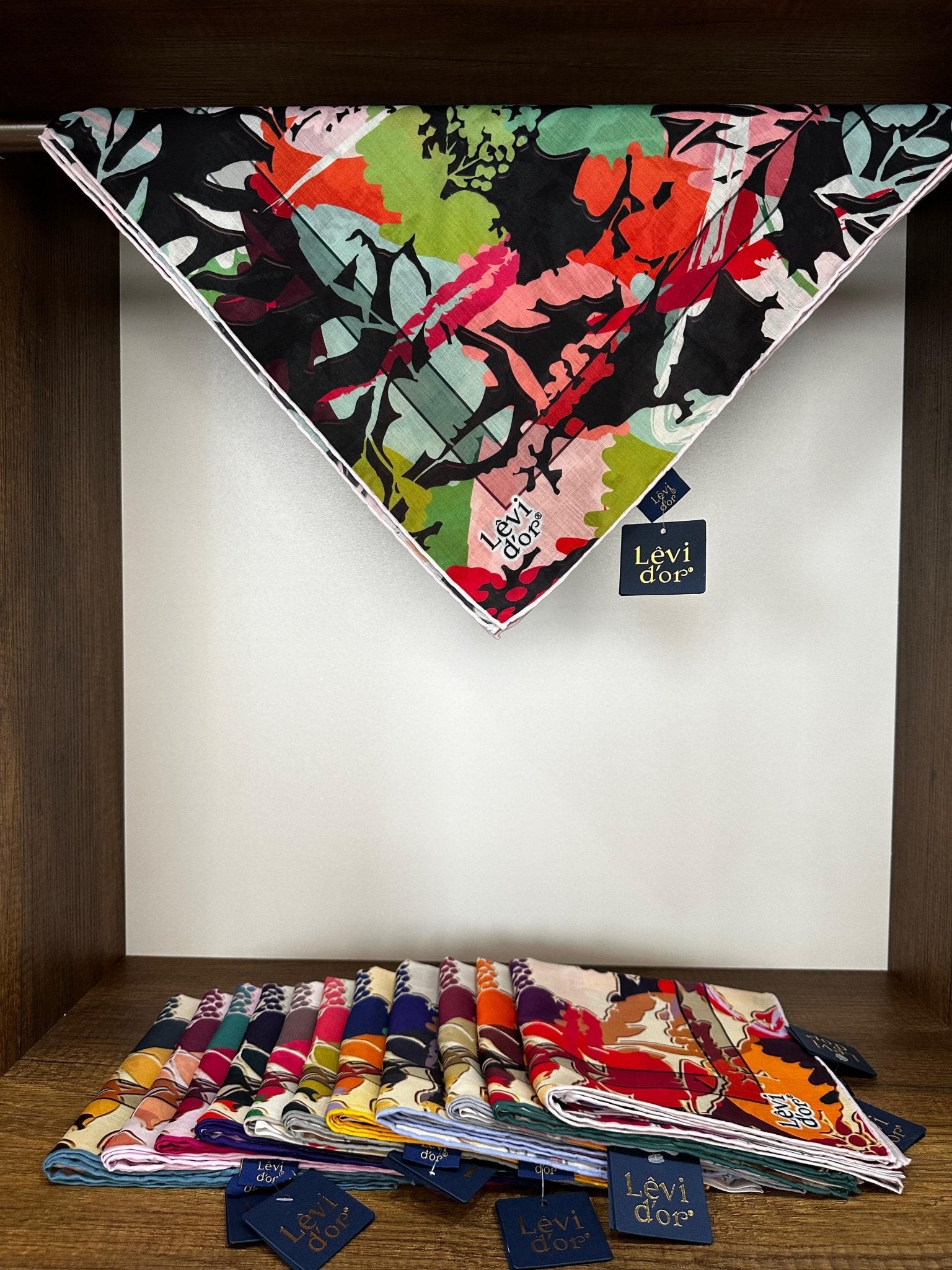 LEVİDOR Cotton Eşarp 16381 - Siyah - Organic ScarfsOrganic Scarfs