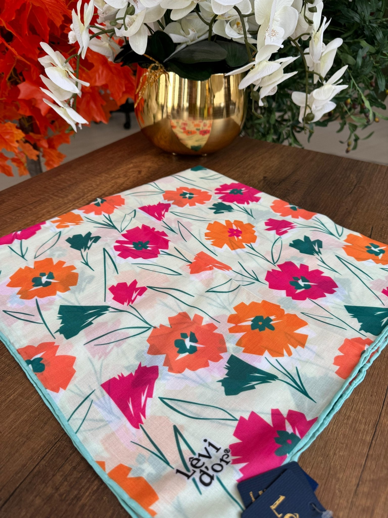 LEVİDOR Cotton Eşarp 16382 - Fuşya - Organic ScarfsOrganic Scarfs