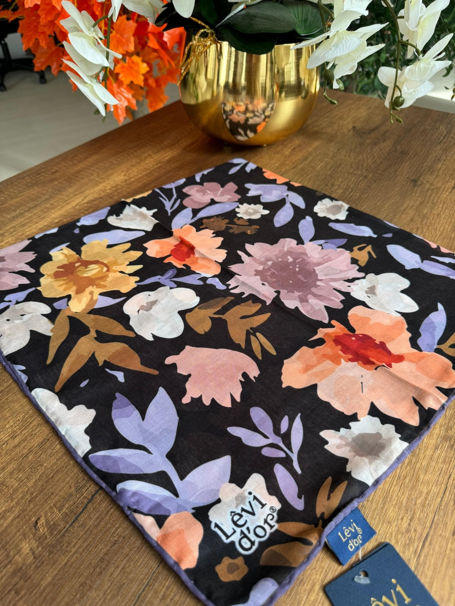 LEVİDOR Cotton Eşarp 16386 - Siyah - Organic ScarfsOrganic Scarfs