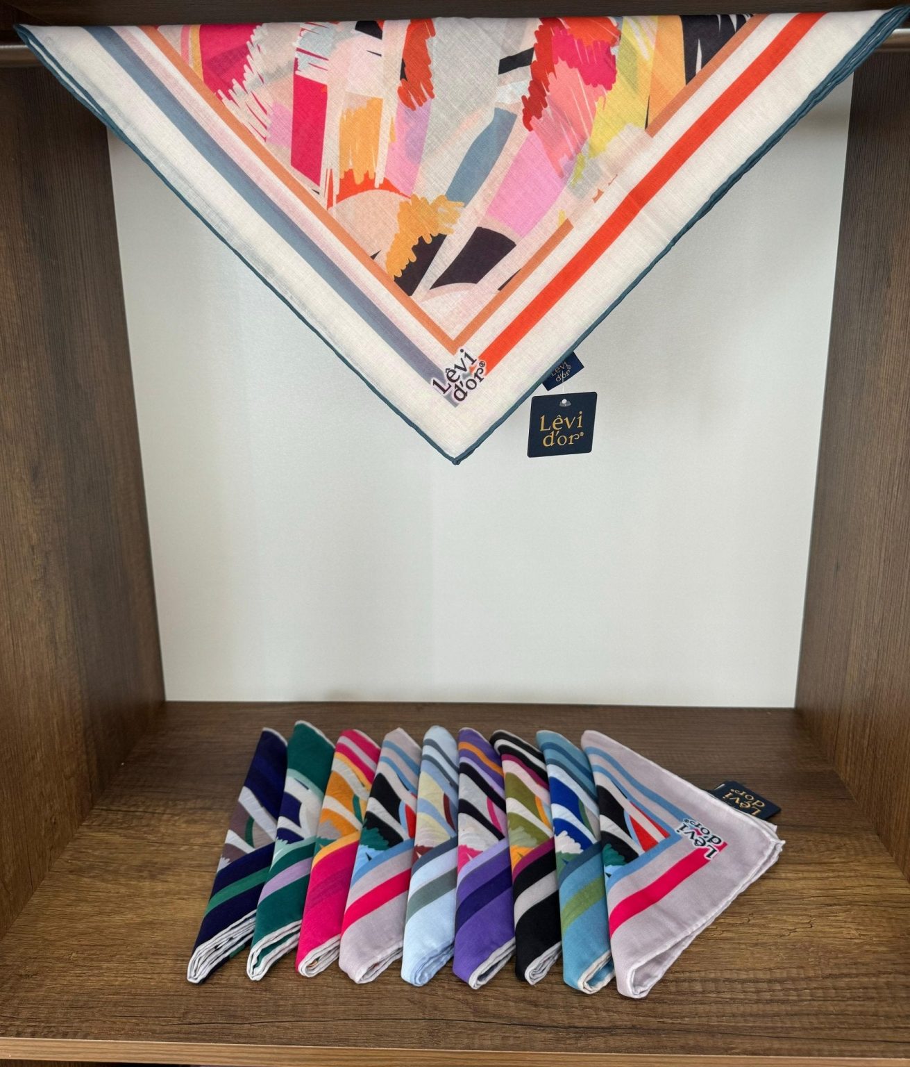 LEVİDOR Cotton Eşarp 16390 - Ekru - Organic ScarfsOrganic Scarfs