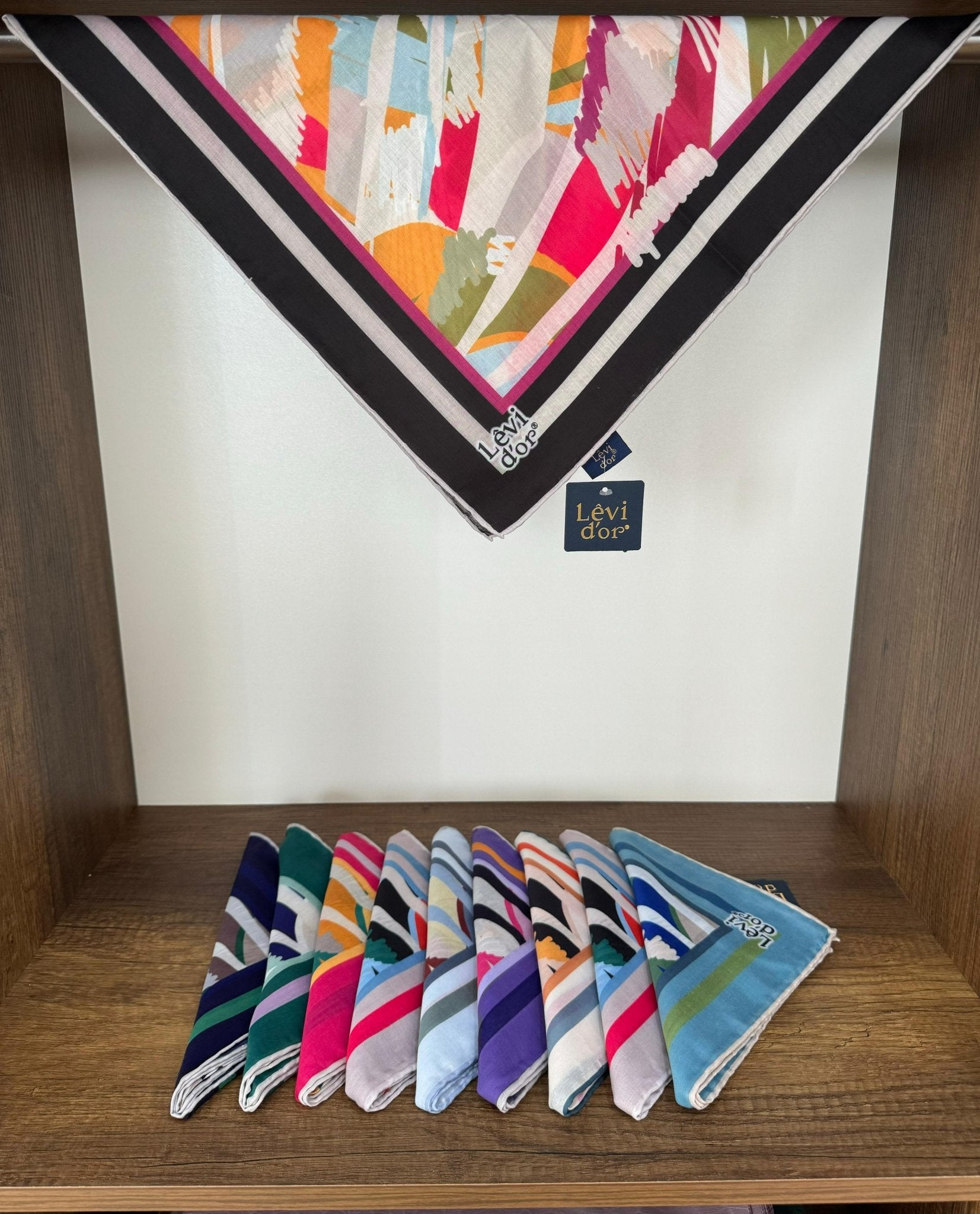 LEVİDOR Cotton Eşarp 16390 - Siyah - Organic ScarfsOrganic Scarfs