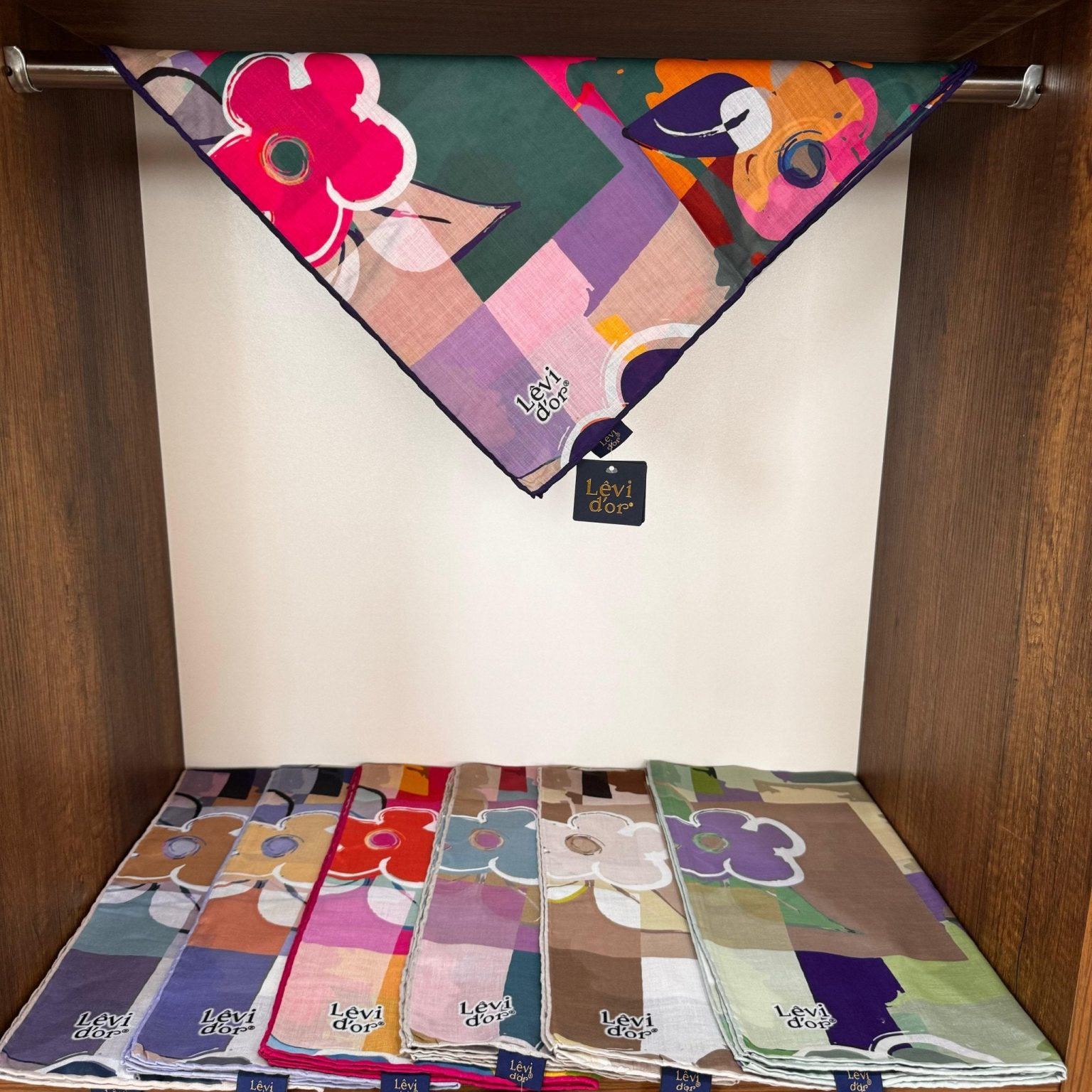 LEVİDOR Cotton Eşarp 16394 - Zümrüt - Organic ScarfsOrganic Scarfs