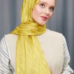 LEVİDOR Dublin Jakarlı Şal 17174 - Yağ Yeşili