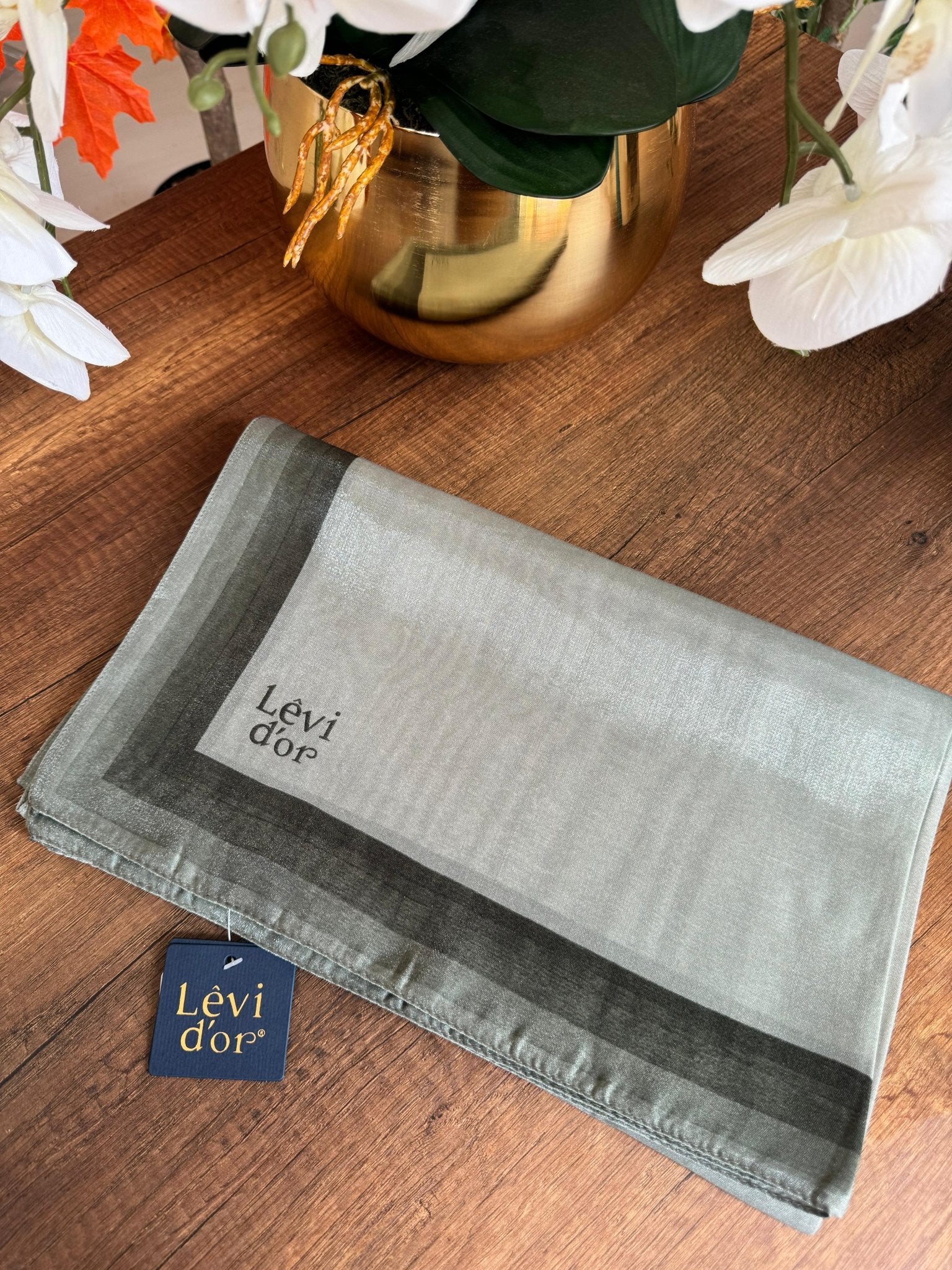 LEVİDOR Kehribar Şal 17031 - Ada Çayı - Organic ScarfsOrganic Scarfs