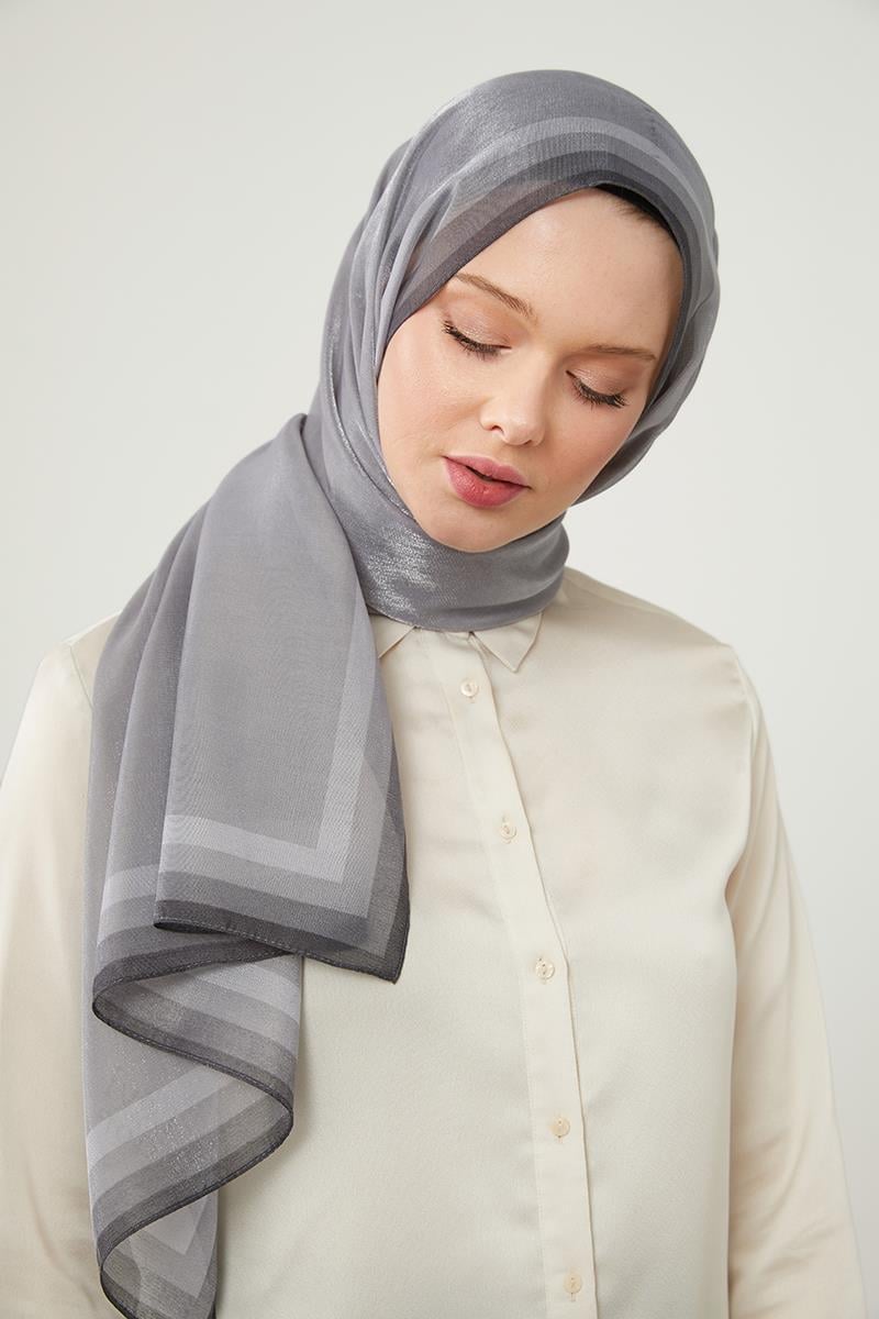 LEVİDOR Kehribar Şal 17031 - Füme - Organic ScarfsOrganic Scarfs