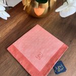 LEVİDOR Monogram Eşarp 17687 - Mercan