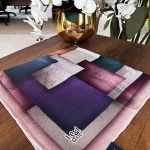 LEVİDOR Organic Kokulu Pamuk Eşarp PK-89 - Koyu Morlar