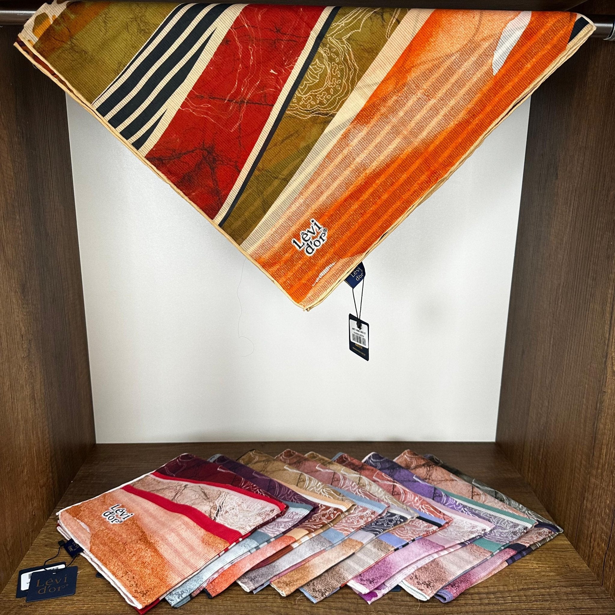 LEVİDOR Organic Kokulu Pamuk Eşarp PK-95 - Yeşil Zeytin - Organic ScarfsOrganic Scarfs