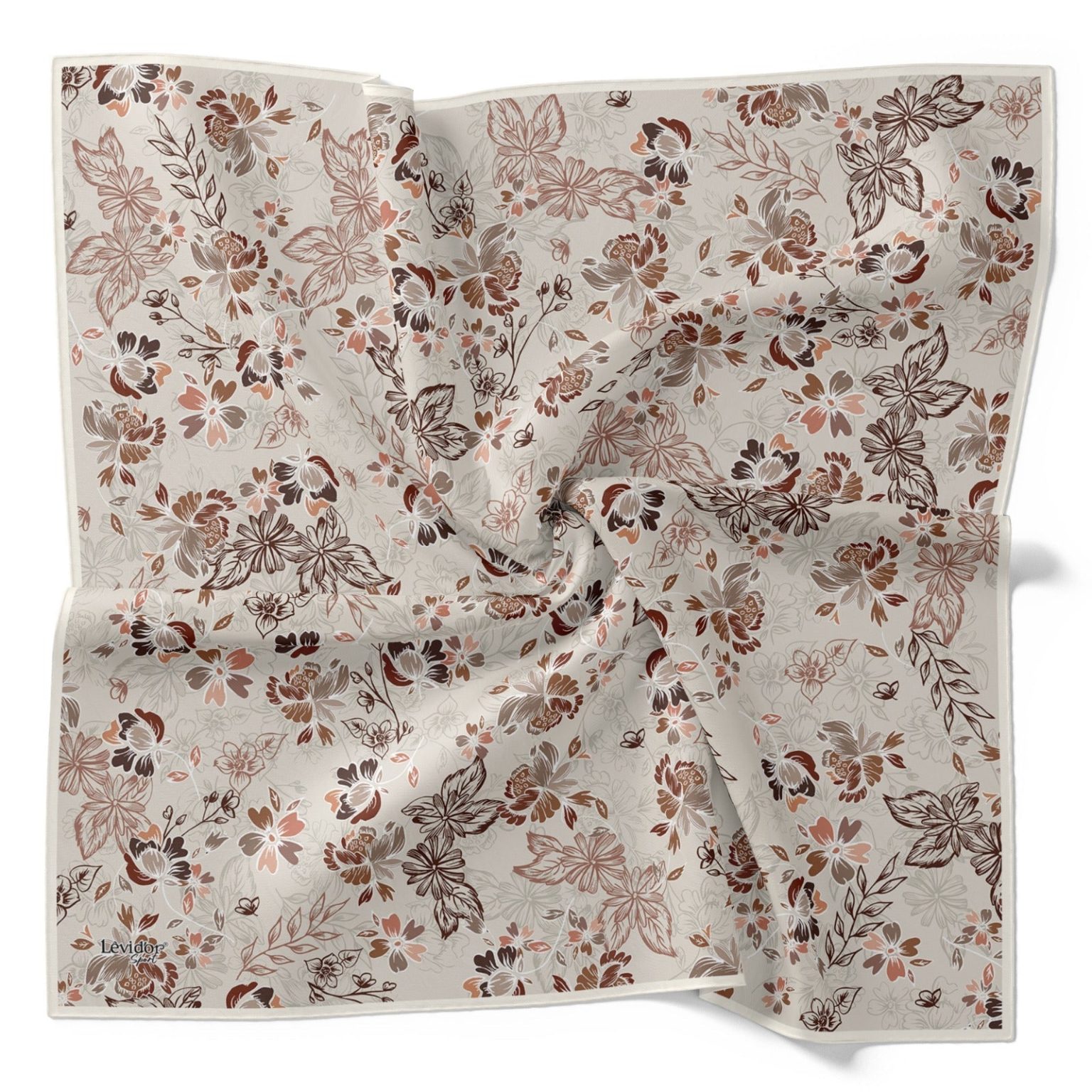 Levidor Pamuk Sport Eşarp 32291 - Sütlü Kahve - Organic ScarfsOrganic Scarfs