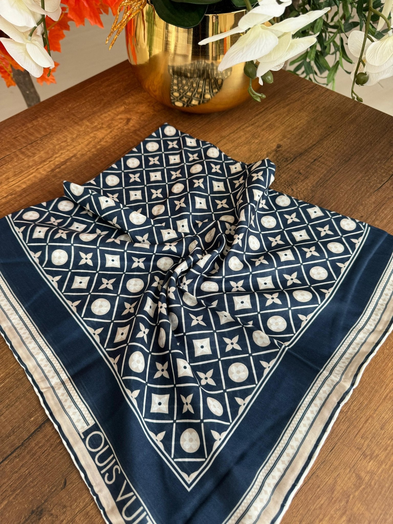 Lv Pamuk Soft Eşarp 10441 - Gece Mavisi - Organic ScarfsOrganic Scarfs