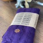 PLİSELİ AĞAÇ KABUĞU ŞAL - Morcivert