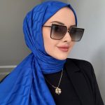 Su Yolu Pamuk Jakar Şal - Saks