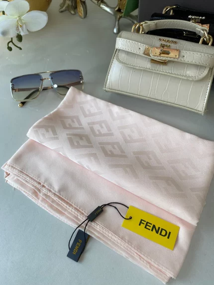 İthal Jakar Eşarp Fendi Eşarp 44115 - Pudra