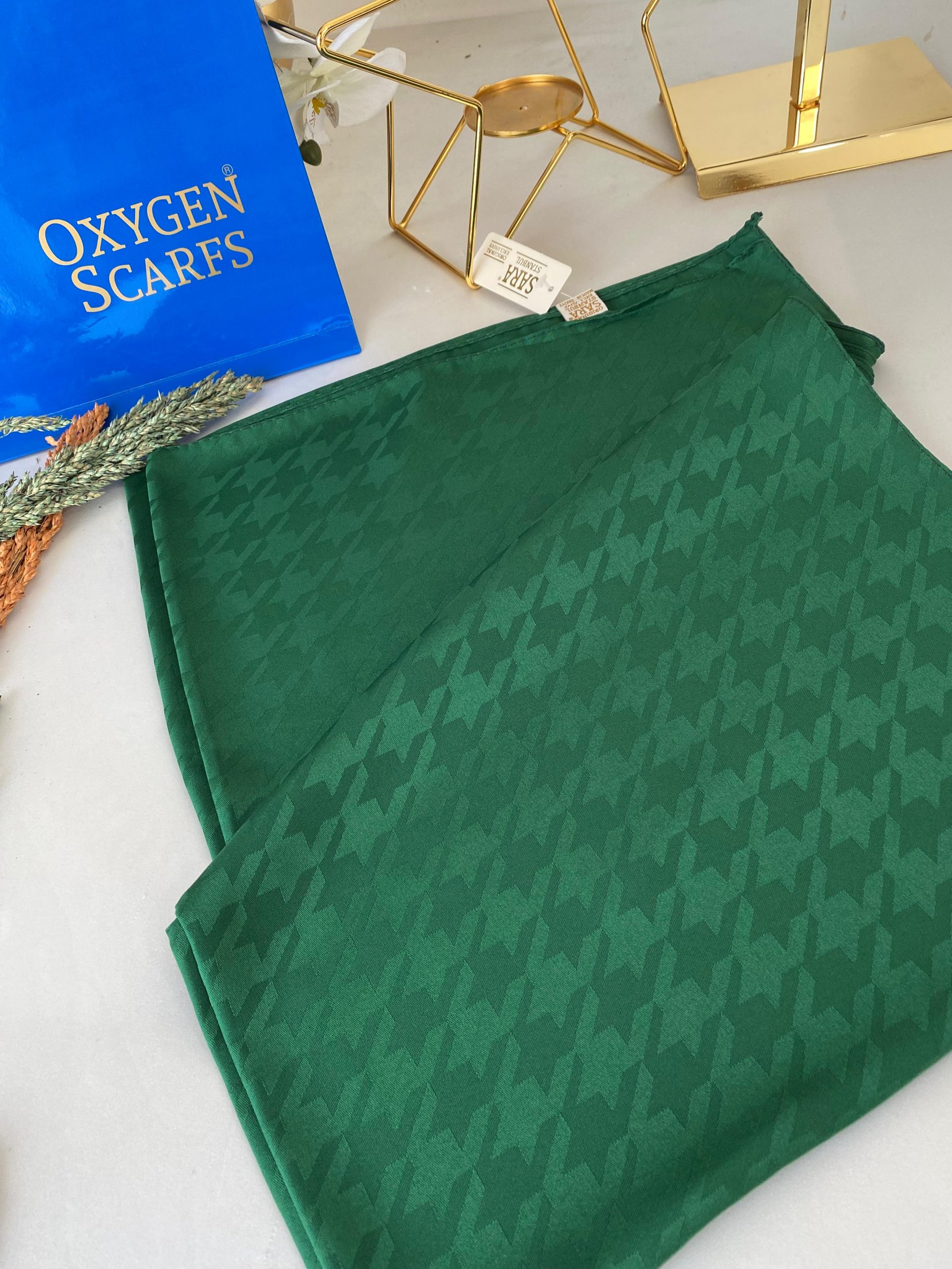 Kazayağı Desen Pamuk İpeksi Şal 44895 - Benetton