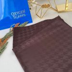 Kazayağı Desen Pamuk İpeksi Şal 44895 - Acı Kahve