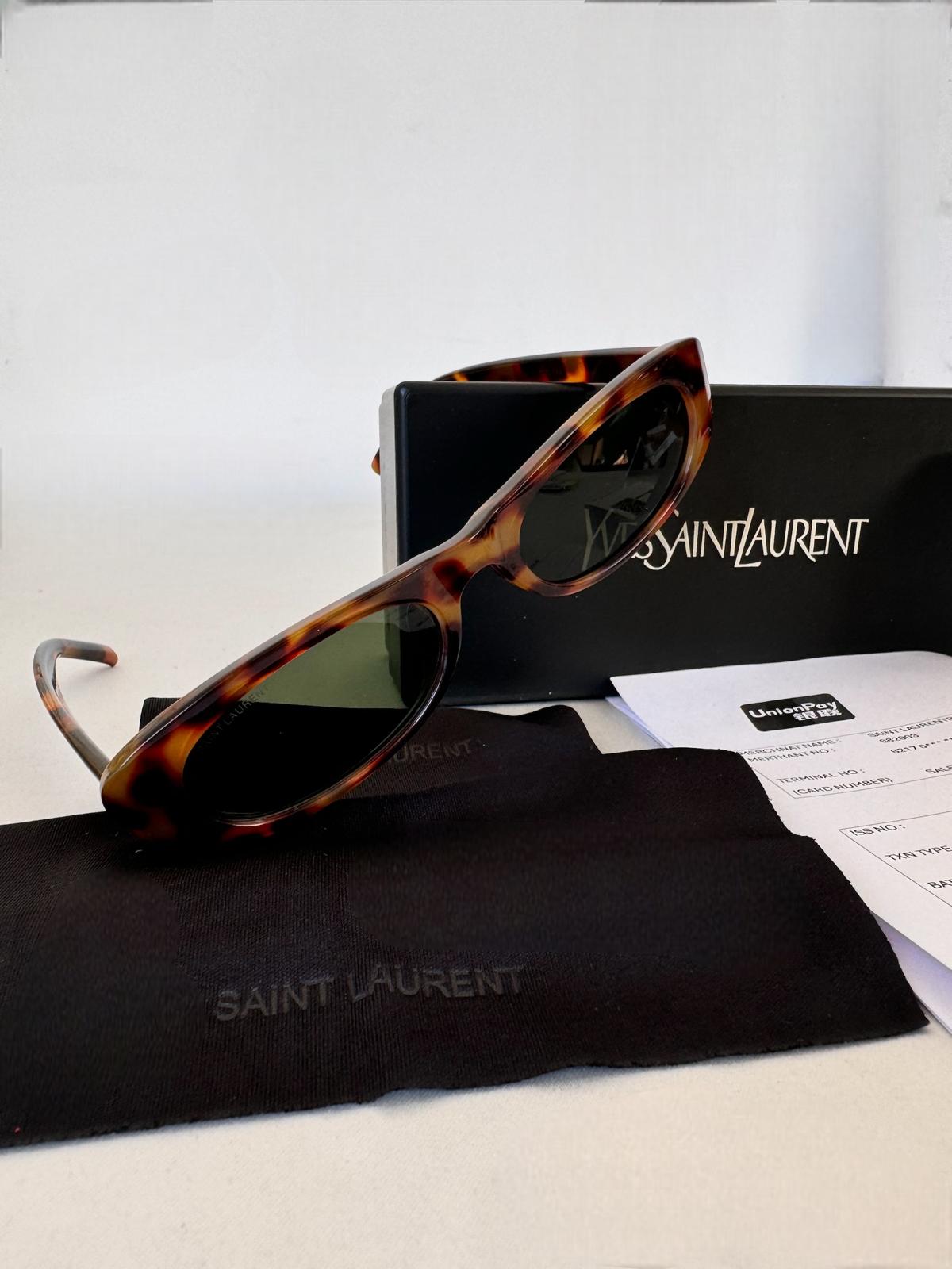 SAINT LAURENT 557 SHADE 002 53 Kahverengi Kadın Güneş Gözlüğü - Görsel 2