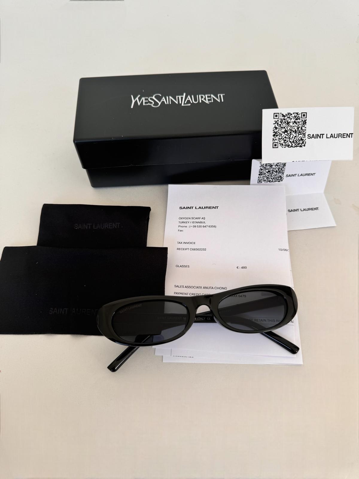 SAINT LAURENT 557 SHADE 001 53 Siyah Kadın Güneş Gözlüğü