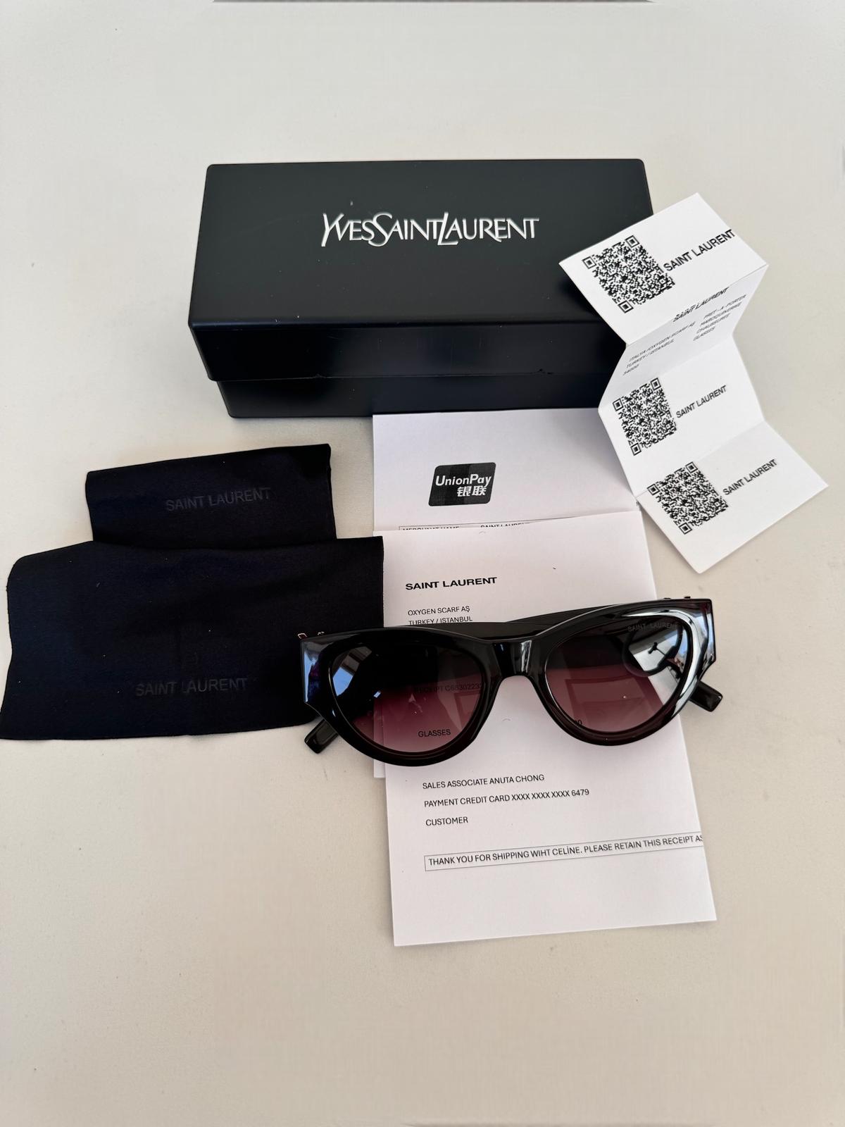 Saint Laurent SL M94 003 53 Kahverengi Kadın Güneş Gözlüğü