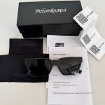 SAINT LAURENT 633 CALISTA 001 57 Siyah Kadın Güneş Gözlüğü