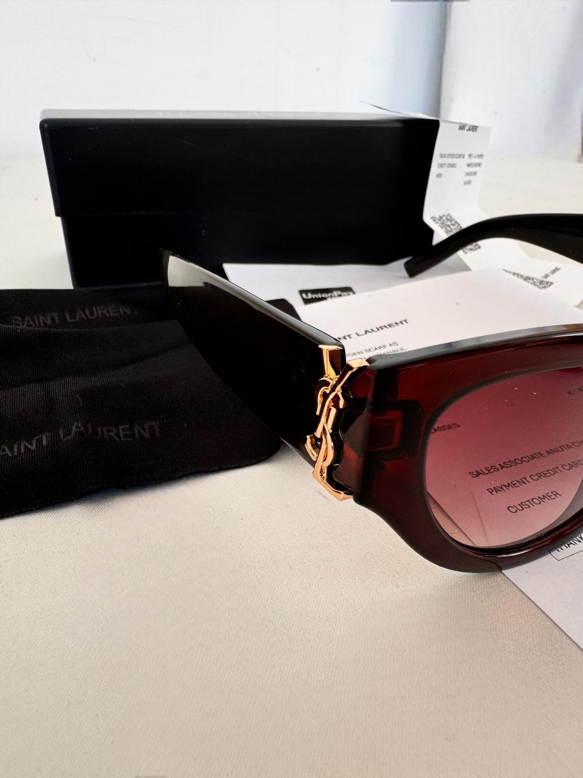 Saint Laurent SL M94 003 53 Kahverengi Kadın Güneş Gözlüğü - Görsel 2