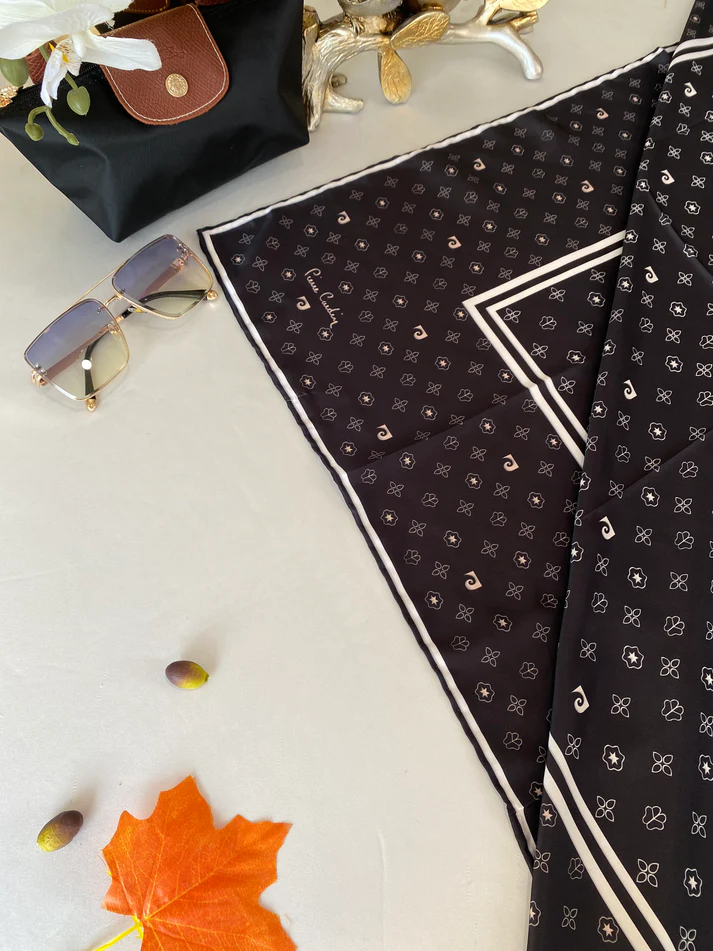 Pier Cardin Twill Eşarp 44132 - Siyah