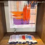 Levidor Organic Kokulu Pamuk Eşarp - Mürdüm - Pk- 87