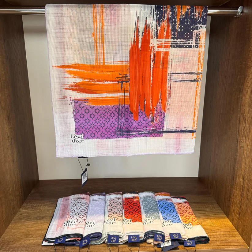 Levidor Organic Kokulu Pamuk Eşarp - Mürdüm - Pk- 87