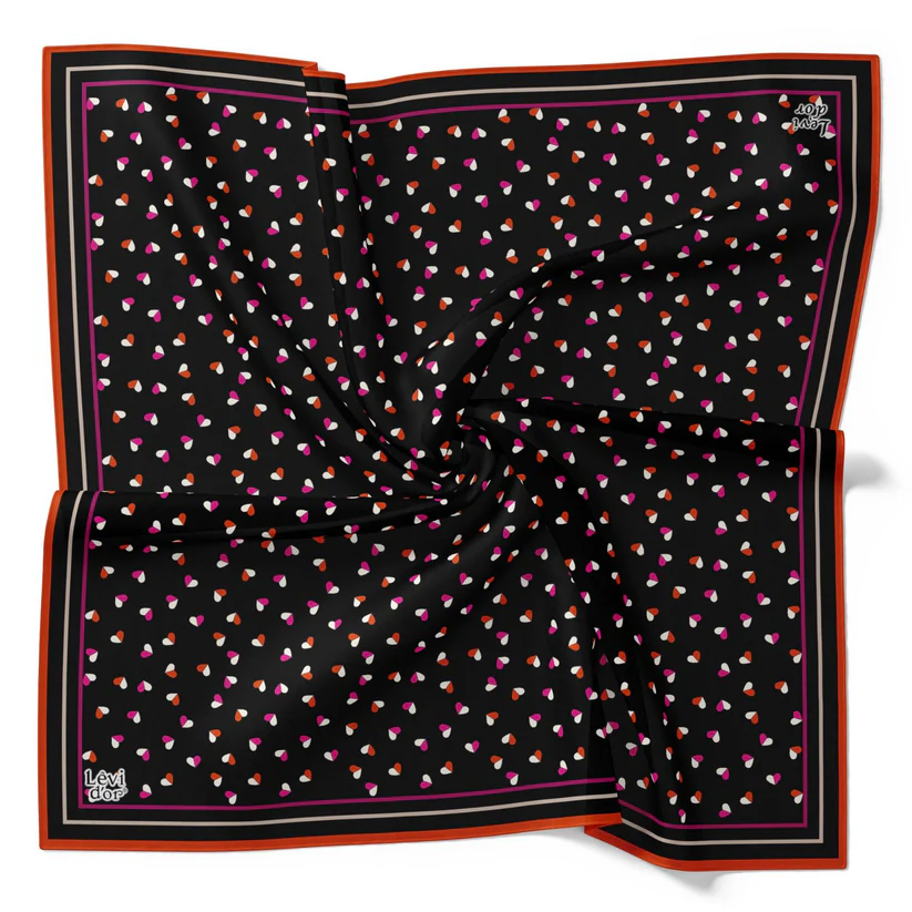 Levidor Kristal Eşarp 17876 - Siyah / Bordo