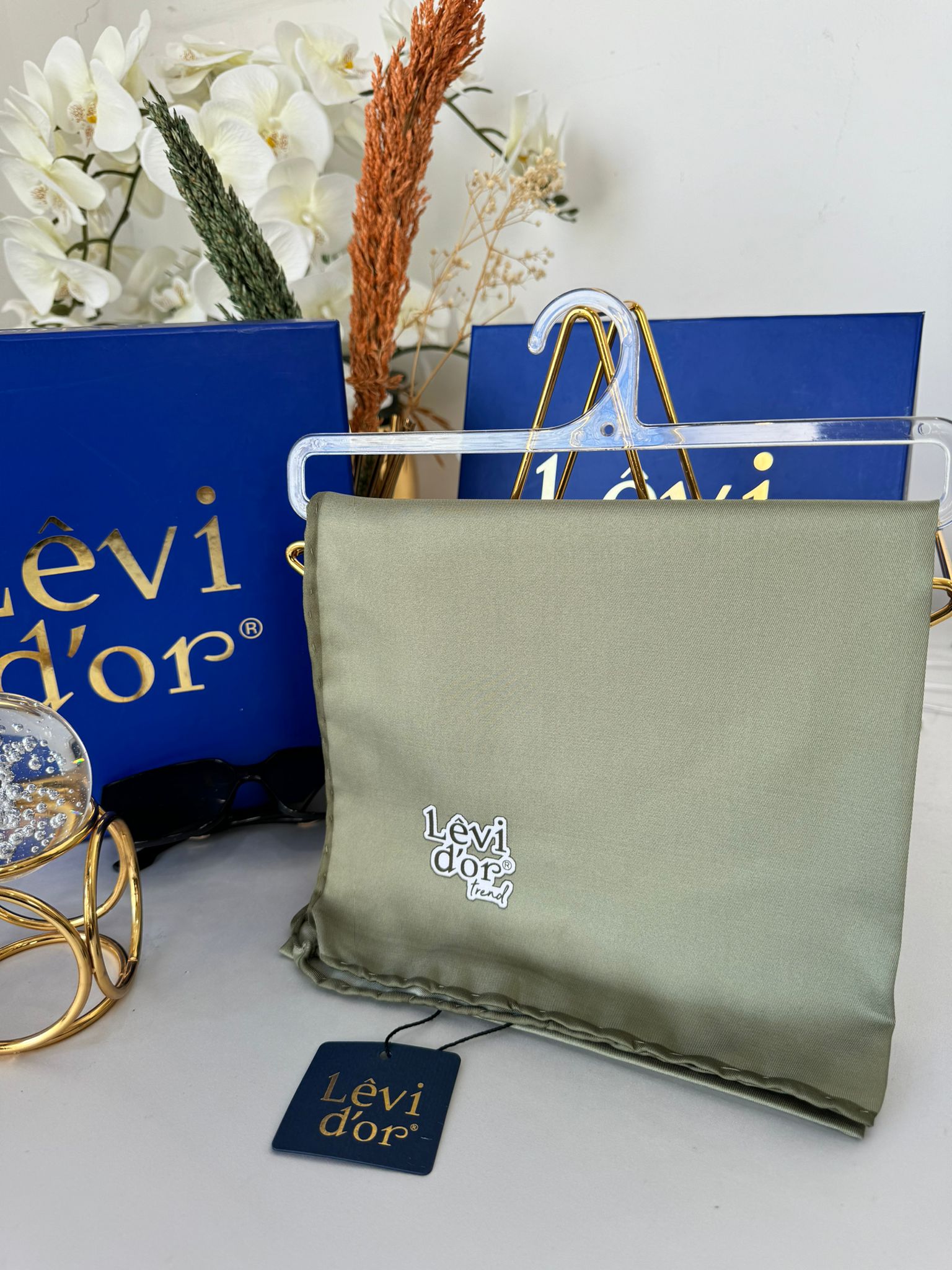 Levidor Twill Eşarp 17768 - Çay Ağacı