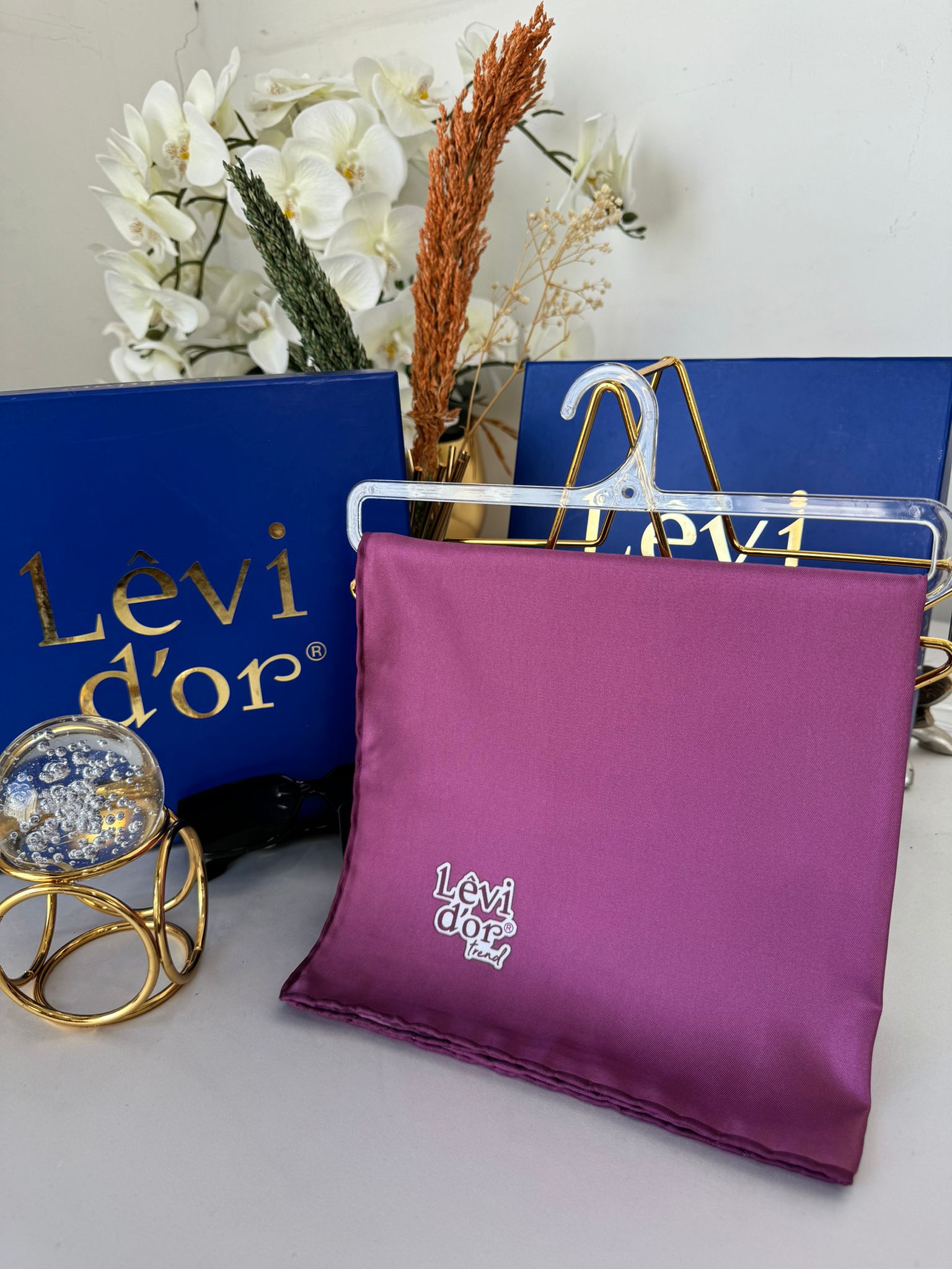 Levidor Twill Eşarp 17768 - Mürdüm