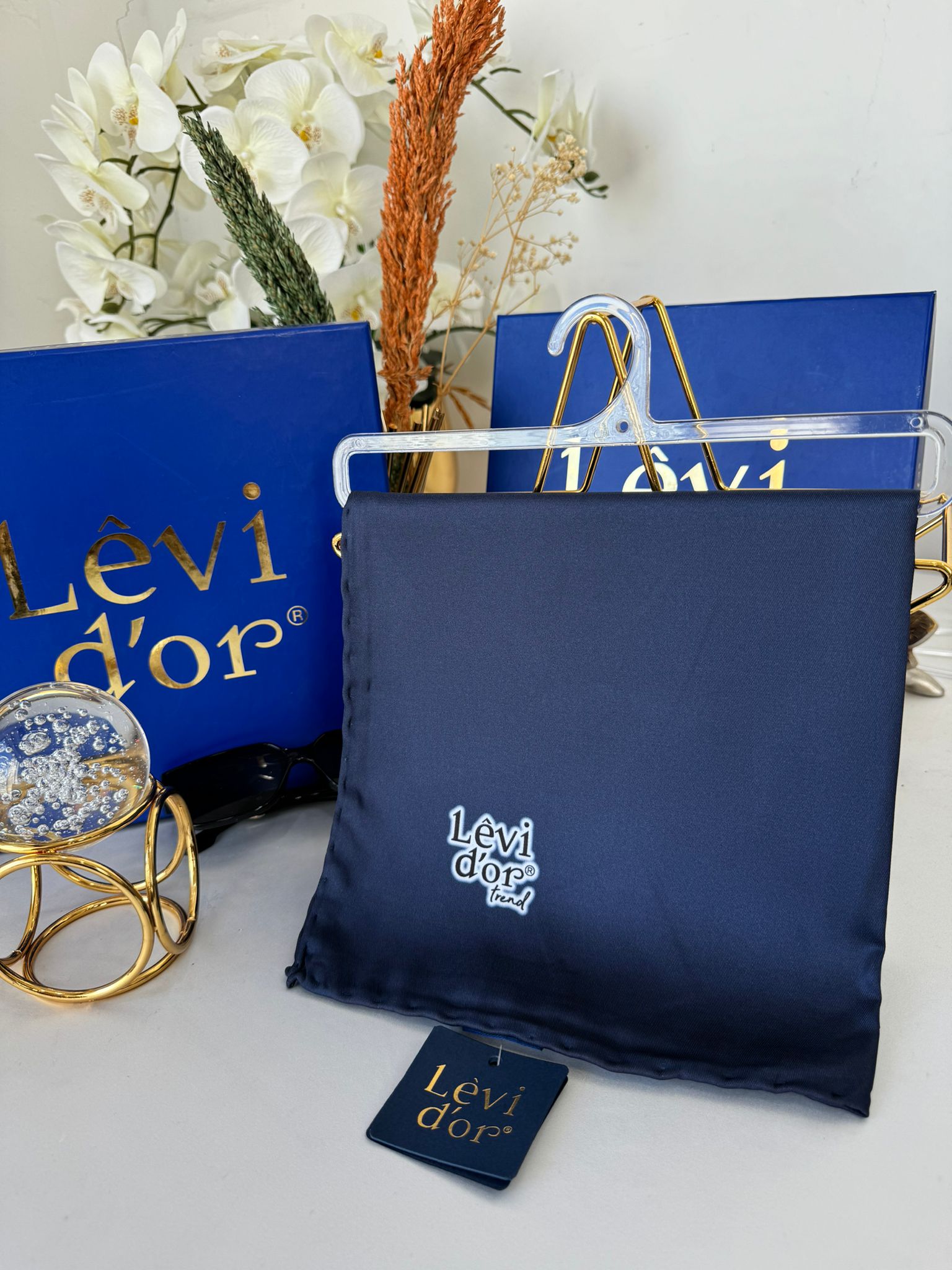 Levidor Twill Eşarp 17768 - Lacivert