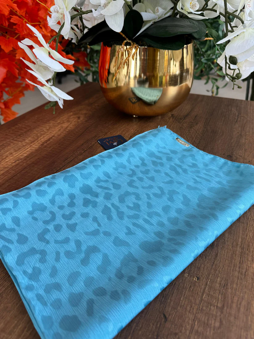 LEVİDOR Clover Jakar Capri Şal 17386 - Bebe Mavisi